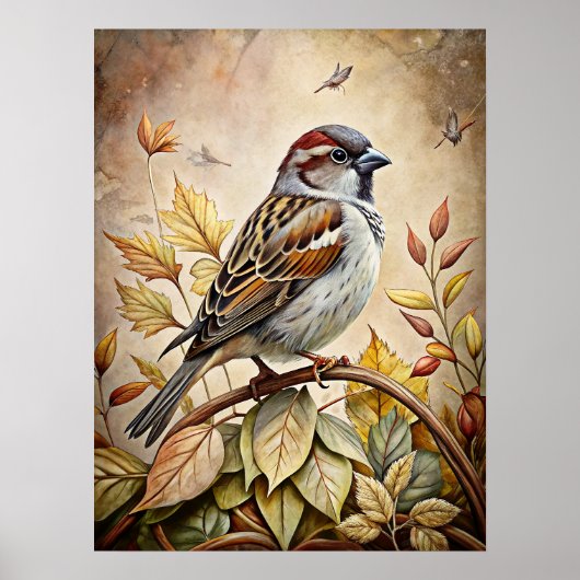 Poster van herfstdieren (Voorkant)