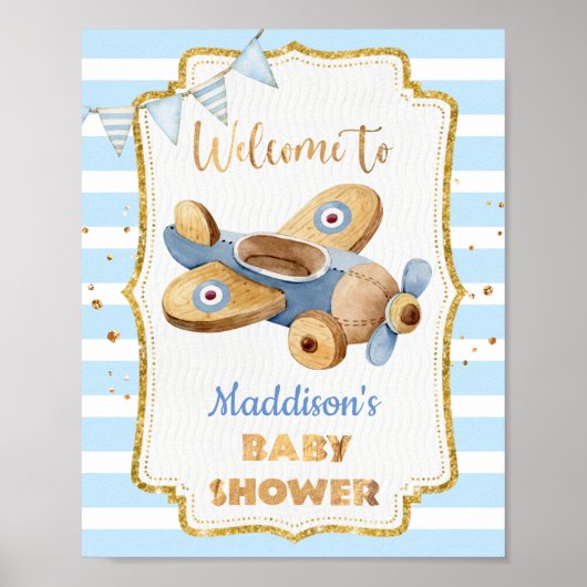 Poster van het Baby shower (Voorkant)