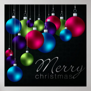 Poster van het Collectie van Kerstmis Bauble Bonan