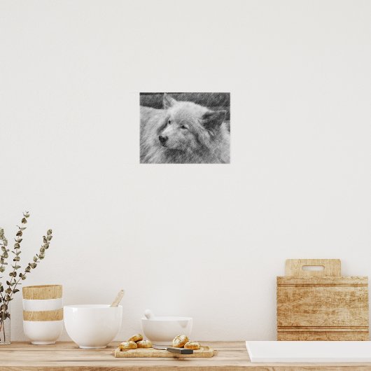 Poster van het Dog Face Pencil (Keuken)