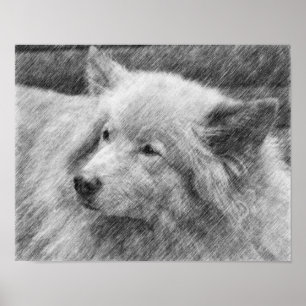  Poster van het Dog Face Pencil