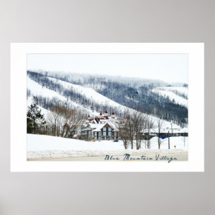 Poster van het dorp Blue Mountain, Ontario