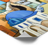 Poster van het dorp Griekenland (Hoek)