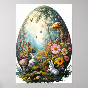 Poster van het Easter Egg Forest