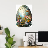 Poster van het Easter Egg Forest (Thuiskantoor)