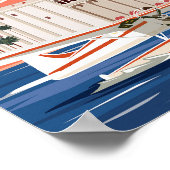 Poster van het eiland Catalina california (Hoek)