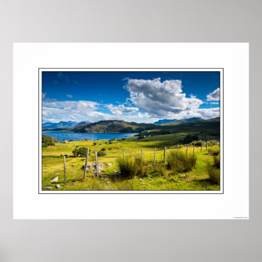 Poster van het eiland Skye in Schotland (Voorkant)