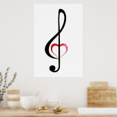 Poster van het hart (Keuken)