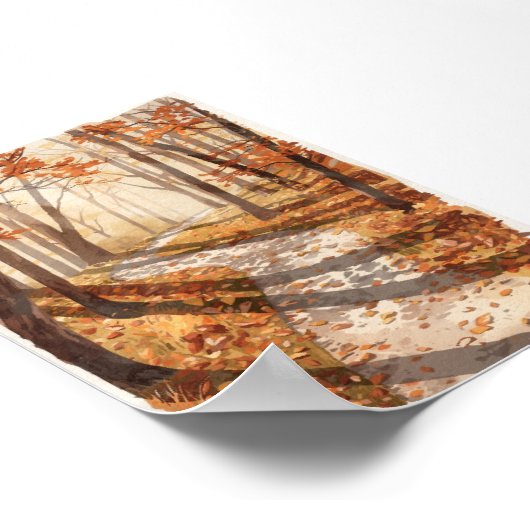 Poster van het Herfstbospad (Hoek)