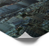 Poster van het landschap - Dageraad in de Eiffelto (Hoek)