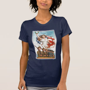 Poster van het leger met Lady Liberty Tshirts