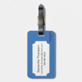 Poster van het legervliegtuig, 1941 bagagelabel (Achterkant verticaal)