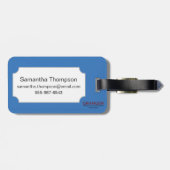 Poster van het legervliegtuig, 1941 bagagelabel (Achterkant horizontaal)