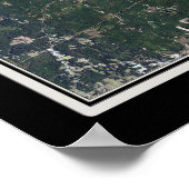 Poster van het Martin Alabama-satellietmeer (Hoek)