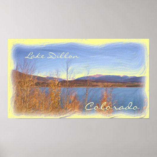 Poster van het meer Dillon Colorado (Voorkant)