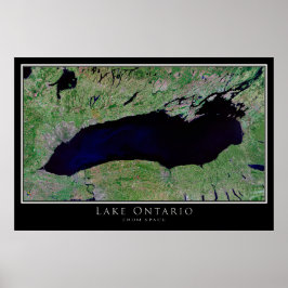Poster van het meer Ontario Satellite