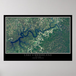 Poster van het meer van Cumberland Kentucky