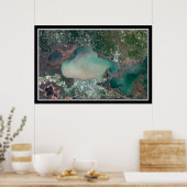 Poster van het meer van Pontchartrain Louisiana (Keuken)