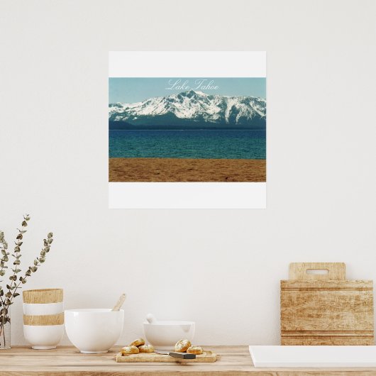 Poster van het meer van Tahoe Nevada (Keuken)