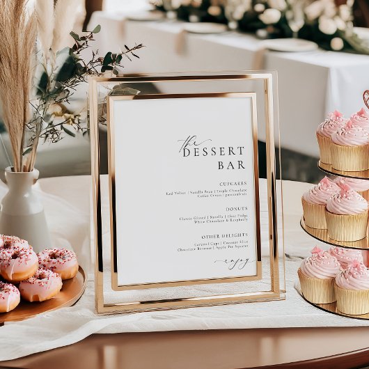 Poster van het menu Minimaal bureaublad van Ellesm