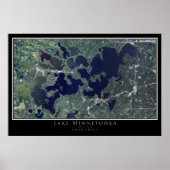 Poster van het Minnetonka Minnesota Satellite (Voorkant)