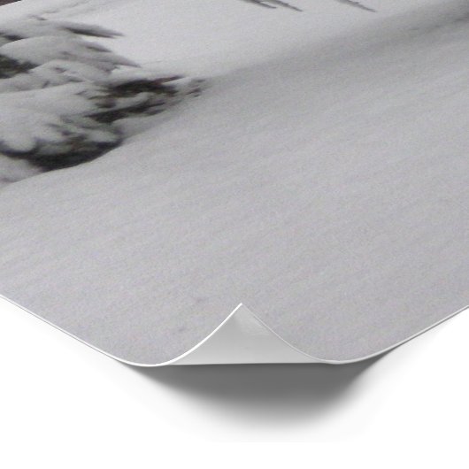 Poster van het mooie Winterscherm (Hoek)