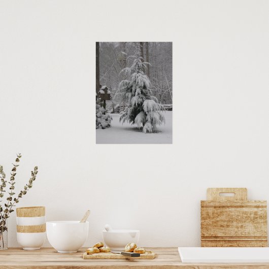 Poster van het mooie Winterscherm (Keuken)