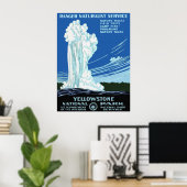 Poster van het nationale park van Yellowstone (Thuiskantoor)