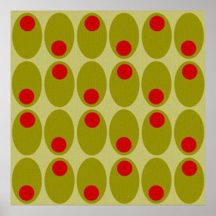 Poster van het olijfontwerp