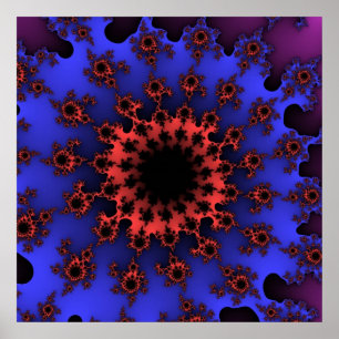 Poster van het Oog van de douane het Blauwe Oranje