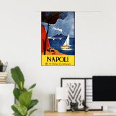 Poster van het oud-reisjaar Napoli (Napels) (Thuiskantoor)
