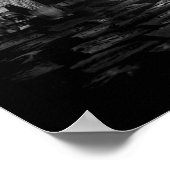 poster van het oude schoolbord van 90, Black & Whi (Hoek)