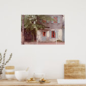 Poster van het oudste huis Savannah Ga (Keuken)