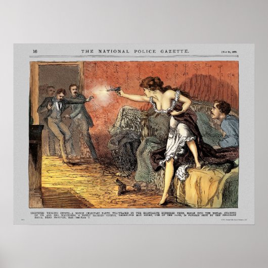 Poster van het politiebureau Gazette (kleur) (Voorkant)