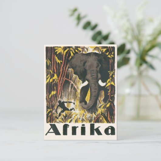 Poster van het Reizen van Afrika Briefkaart (Staand voorkant)