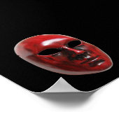 Poster van het Rode Venice-masker (Hoek)