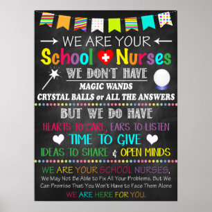 Poster van het schoolverpleeghuis Kantoor