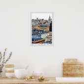 Poster van het stadscentrum van Glasgow (Keuken)