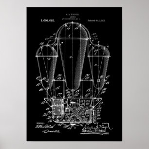 Poster van het steampunk-octrooi