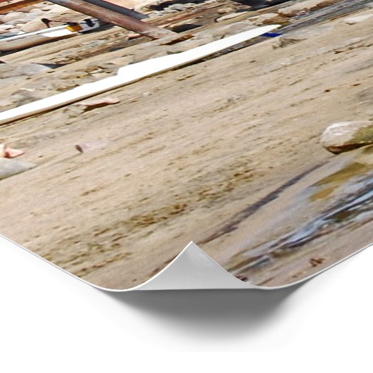 poster van het strand (Hoek)