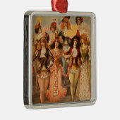 Poster van het theater van het heurly-Burly Extrav Metalen Ornament (Rechts)