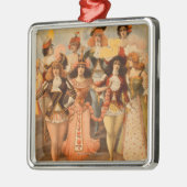 Poster van het theater van het heurly-Burly Extrav Metalen Ornament (Links)