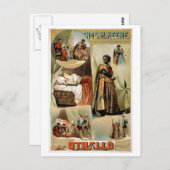 Poster van het  theater van Othello Briefkaart (Voorkant / Achterkant)