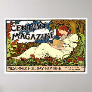  Poster van het Tijdschrift Art Nouveau Century