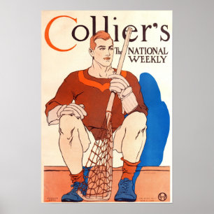 Poster van het tijdschrift Collier van 1909, La C