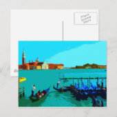 Poster van het Venetië-landschap Briefkaart (Voorkant / Achterkant)