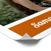 Poster van het verbrand Oranje Afstuderen blok van (Hoek)