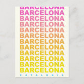 Poster van het wijnjaar Barcelona Briefkaart (Voorkant)