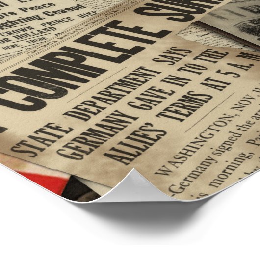  Poster van het WWII Collage (Hoek)