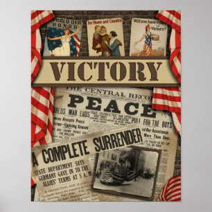 Poster van het WWII Collage